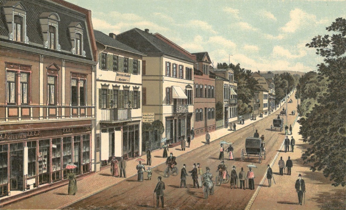 Die Königsteiner Straße im Jahre 1897