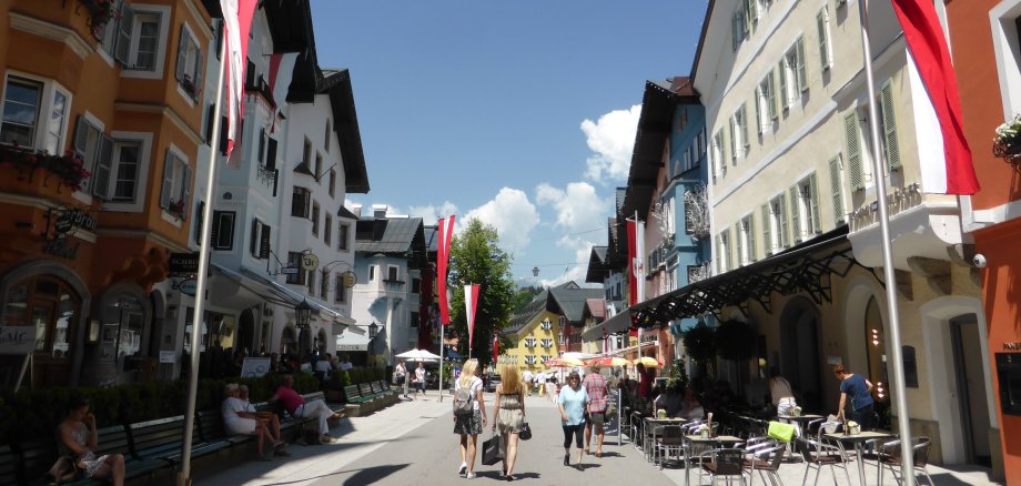 Die Innenstadt der Bad Sodener Partnerstadt Kitzbühel