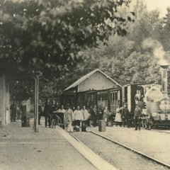 Bad Sodener Bahnhof im Jahre 1863